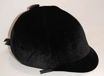 EQ Riding Helmet IRH Royal Black Velvet Equestrian W/ Bow - Small • $25