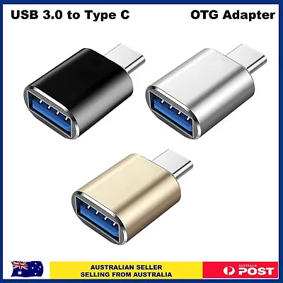 Type C Male To USB 3.0 Premium A Female Converter USB-C Data OTG Adapter • $2.69