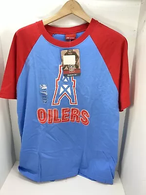 Vintage Houston Oilers Shirt Mens Large Reebok NFL Classic Blue NWT NOS • $33.96