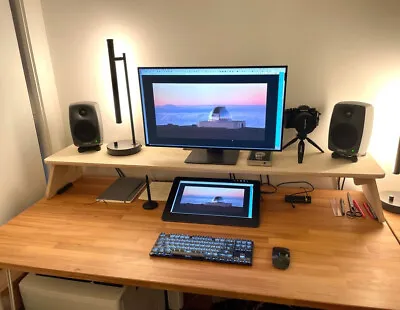 Music Studio Custom Size Plywood Monitor Stand 85 Cm Audio Speaker Desktop Table • $114.81