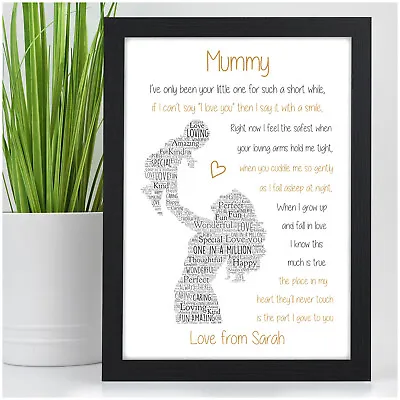 PERSONALISED Mummy POEM Gifts For Mum Nanny Nan Her Mothers Day Gifts Birthday • £4.95