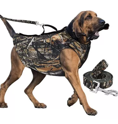 Camo Tactical Dog Vest Adjustable Duck Hunting Sporting Training Neopre • $19.99