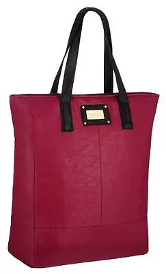 £9.95 • Buy Womens Plain Faux Leather Tote Messenger Shoulder Handbag Ladies Purse Bag