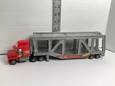 Mack Superline Car Hauler Truck & Trailer Disney Pixar Cars Toy 2006 Mattel • $14.99