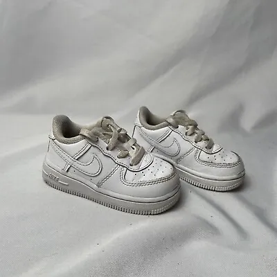 Nike Air Force 1 LE Toddler Sz 5 C Sneakers DH2926-111 Baby Kid White Shoes • $19.76