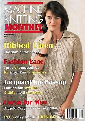 Machine Knitting Monthly Pattern Magazine August 1997 Grandma Doll Toy Vintage • £6.49