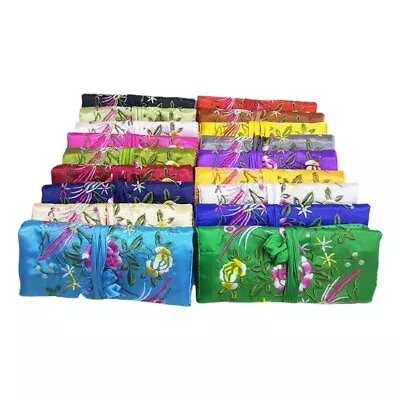 Scroll-type Object Jewelry Roll Wrap Oriental Silk Organizer New Case • $10.28