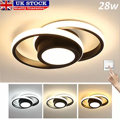 Ceiling Light Chic LED Lamp Modern Chandelier Living Room Bedroom Pendant Lights • £12.98