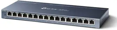 TP-Link TL-SG116 16-Port Gigabit Desktop Network Switch Plug & Play UK • £69.99