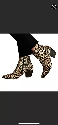 Lulu's X Matisse Leopard Pointed Toe Ankle Booties  • $25