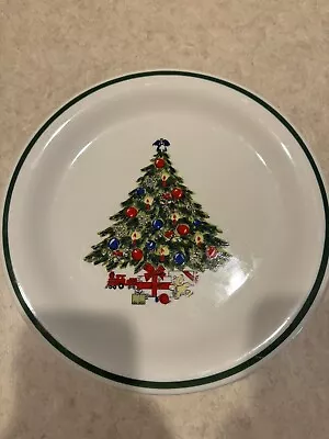 Mount Clemens Pottery Christmas Tree Plate 10.25  • $11