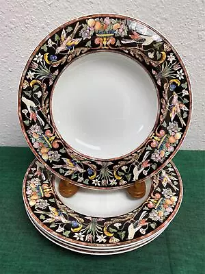 Set 4 Villeroy & Boch INTARSIA Rim Soup Bowls Plates Bone China Germany • $152.99