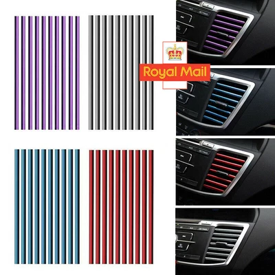 £3.40 • Buy 10Pcs Car Air Conditioner Outlet Vent Grille Decor U Shape Molding Trim Strip UK