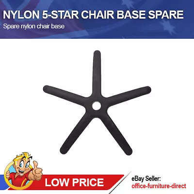 Office Chair Base Spare Replacement Nylon Black 5 Star Bases Computer Chairs   • $77