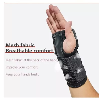 Powerful Hand Splints For Carpal Tunnel Wrist Support Brace With Removable Alum • £9.99