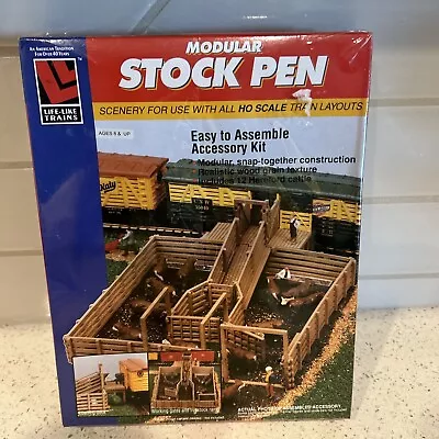 Life Like Trains Modular Stock Pen Building Kit Ho Scale Model Train New In Box • $21.24