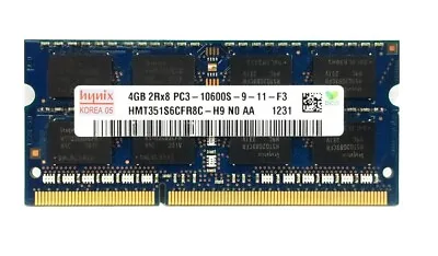 4GB 8GB Hynix DDR3-1333MHz PC3 10600S SODIMM Laptop RAM Memory 204Pin • £8.28