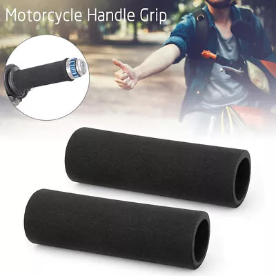 2X Motorbike Handlebar Slip-on Foam Covers Anti Vibration For Motorcycle Grip US • $7.55