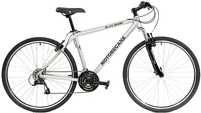 15.5 Inch Silver Motobecane Elite DLX24 Super Hybrid Adventure Bicycle  • $449.95
