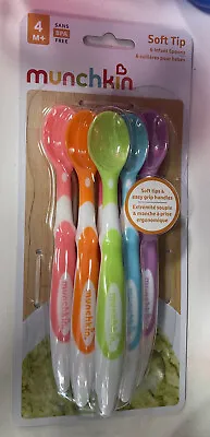 SOFT TIP INFANT SPOONS Baby Feeding Weaning Accessory 6 Pack 4M+ SANS BPA Free. • £3.99