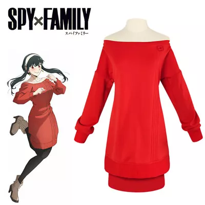 Spy Family Yor Forger Cosplay Clothing Women's Dress Halloween Costume Suit New • $59.38