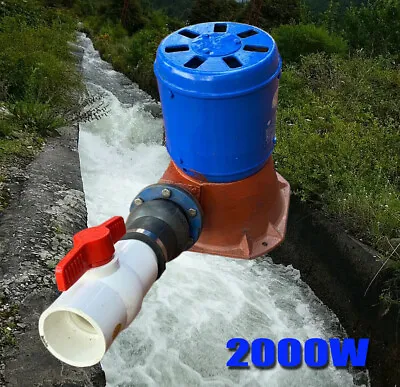 £769.99 • Buy 2KW Hydroelectric Power 220V Water Turbine 1000RPM Hydro Water Wheel Generator