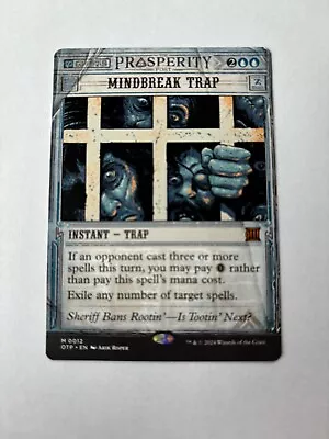MTG Mindbreak Trap (Outlaws Of Thunder Junction) Pack Fresh Magic The Gathering • $32.75