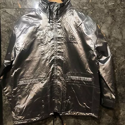 Mercedes Benz Motorsport Men's Vintage Silver Jacket Team McLaren Mercedes • $70