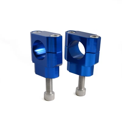 $29.69 • Buy NiceCNC 1 1/8  Fat Bar Handlebar Grips Mount Riser Clamps For Motocross Series