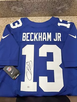 Odell Beckham Jr Signed New York Giants Nike Authentic Vapor Elite Jersey 44 PSA • £482.56