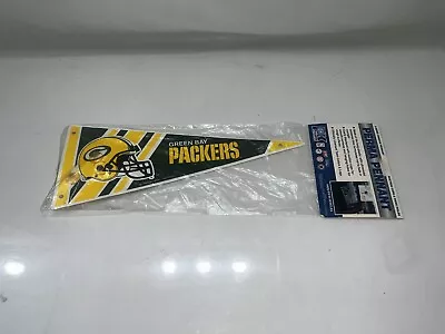 1991 Perma Pennant  Green Bay Packers Pennant With Suction Cups Vintage NOsS • $29.98