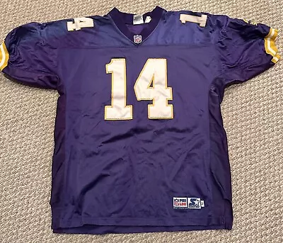 1997 Minnesota Vikings Brad Johnson Retail Authentic Game Jersey XXL-52 • $30