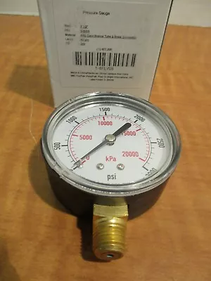 Test Pressure Gauge 2-1/2  Dial 1/4  NPT 0 To 3000 Psi 0 To 20000 KPa Range • $12.25