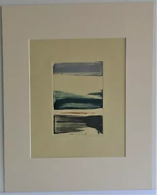 Rob Delamater 1966 Monotype Print Etching Signed Dated 2010 Titled Setting Sun  • $120