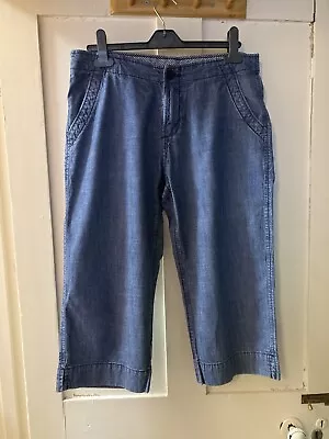 Marks And Spencer Cropped Jeans Size 12 Beach Summer Holiday  • £0.99