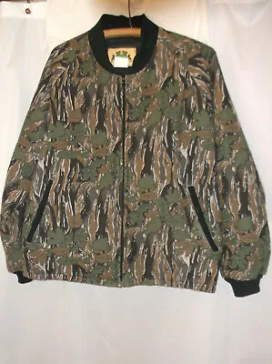 IDEAL CAMO Hunting Jacket Cotton Vintage  Men's XL 46-48  Made In USA • $19.95