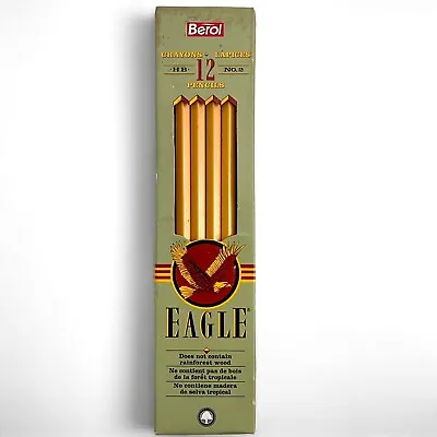 £10.93 • Buy Vintage Berol Eagle HB No.2 Pencil EAGLE Unsharpened Box Of 12