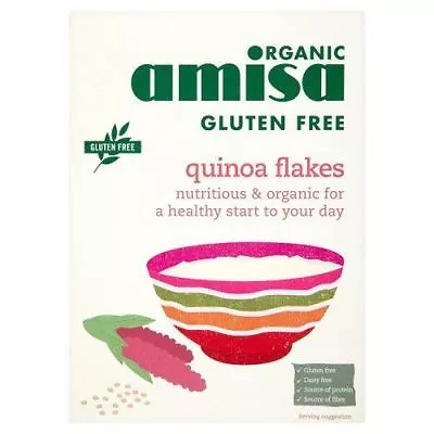 Amisa Organic Gluten Free Quinoa Flakes Breakfast • £14.02