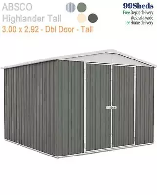 Highlander 3.00m X 2.92m(D) Double Door Tall • $2339.70