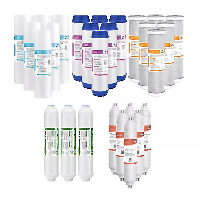 2/3/5/6 Stage Reverse Osmosis Sediment PH+ Alkaline Water Filter Replacement Set • $22.03