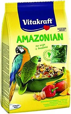 Vitakraft Amazonian Parrot Macaw And Conure 750g Bird Cage Food Seed 21643  • £8.99