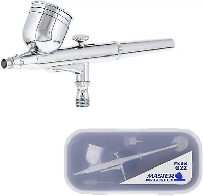 Master Airbrush Model G22 Multi-Purpose Dual-Action Gravity Feed Airbrush Set • $29.99