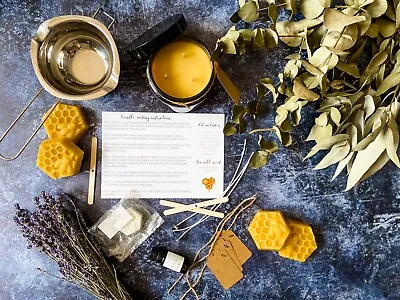 £25 • Buy DIY Candlemaking Kit - Beeswax Candle Making - Make Your Own Scented Candles 
