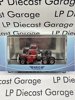 NEO SCALE MODELS Mack B-61ST Rockingham Red Black Semi Truck 1:64 Scale Resin • $59.99