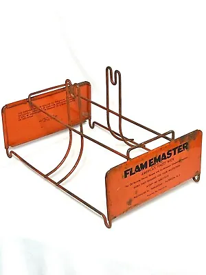 Vtg 1930-40's Flamemaster Asbestos Wicking Store Dispenser Display Rack Stand • $22