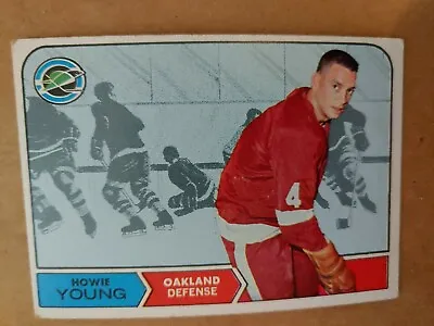 Oakland Seals Hockey Card1968topps#82 Howie Young Defense • $2.85