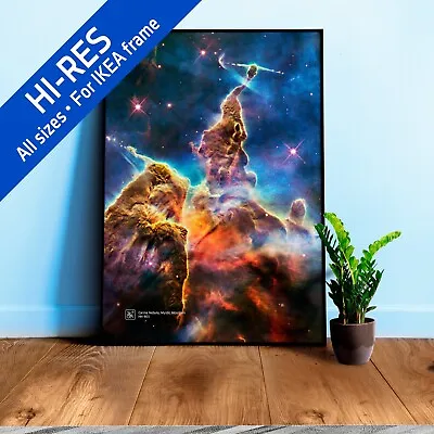 Carina Nebula Mystic Mountain. HH 901 (Hubble) — Space Poster • $25