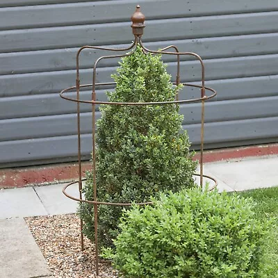 Large Victorian Metal Cloche Garden Frame Rustic Iron Plant Support Obelisk • £61