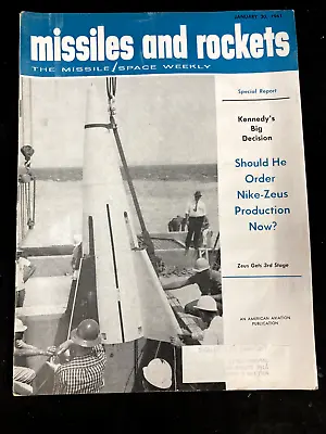 $24.99 • Buy Missiles And Rockets, The Missile/space Weekly Magazine, January 30, 1961