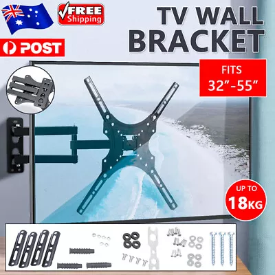 $21.99 • Buy Full Motion TV Wall Mount Bracket Swivel Tilt 32 40 42 50 52 55 Inch LED LCD AU